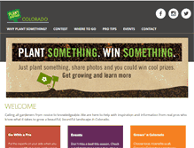 Tablet Screenshot of plantsomethingco.org